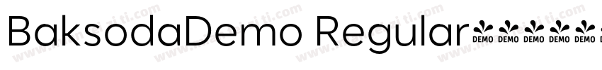 BaksodaDemo Regular字体转换